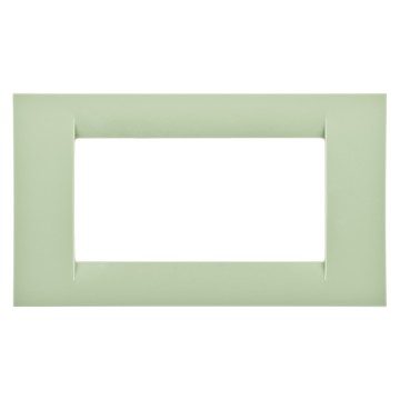 GEWISS GW22144, Virna Plate in Technopolymer Gloss Finishing, 4 Gang, Venetian Green, System