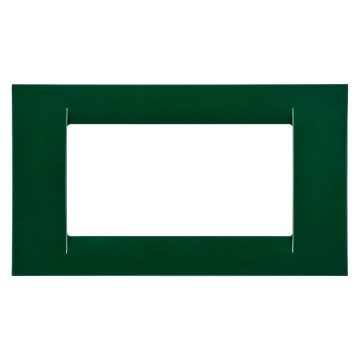 GEWISS GW22154, Virna Plate in Technopolymer Gloss Finishing, 4 Gang, Racing Green, System