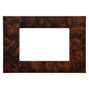 GEWISS GW22273, Virna Plate in Technopolymer, 3 Gang, English Walnut, System