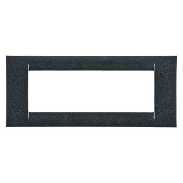 GEWISS GW22296, Virna Plate in Technopolymer Gloss Finishing, 6 Gang, Metallic Slate, System