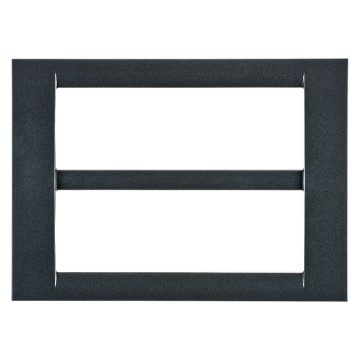 GEWISS GW22298, Virna Plate in Technopolymer Gloss Finishing, 12 Gang (6+6 Overlapping), Metallic Slate, System