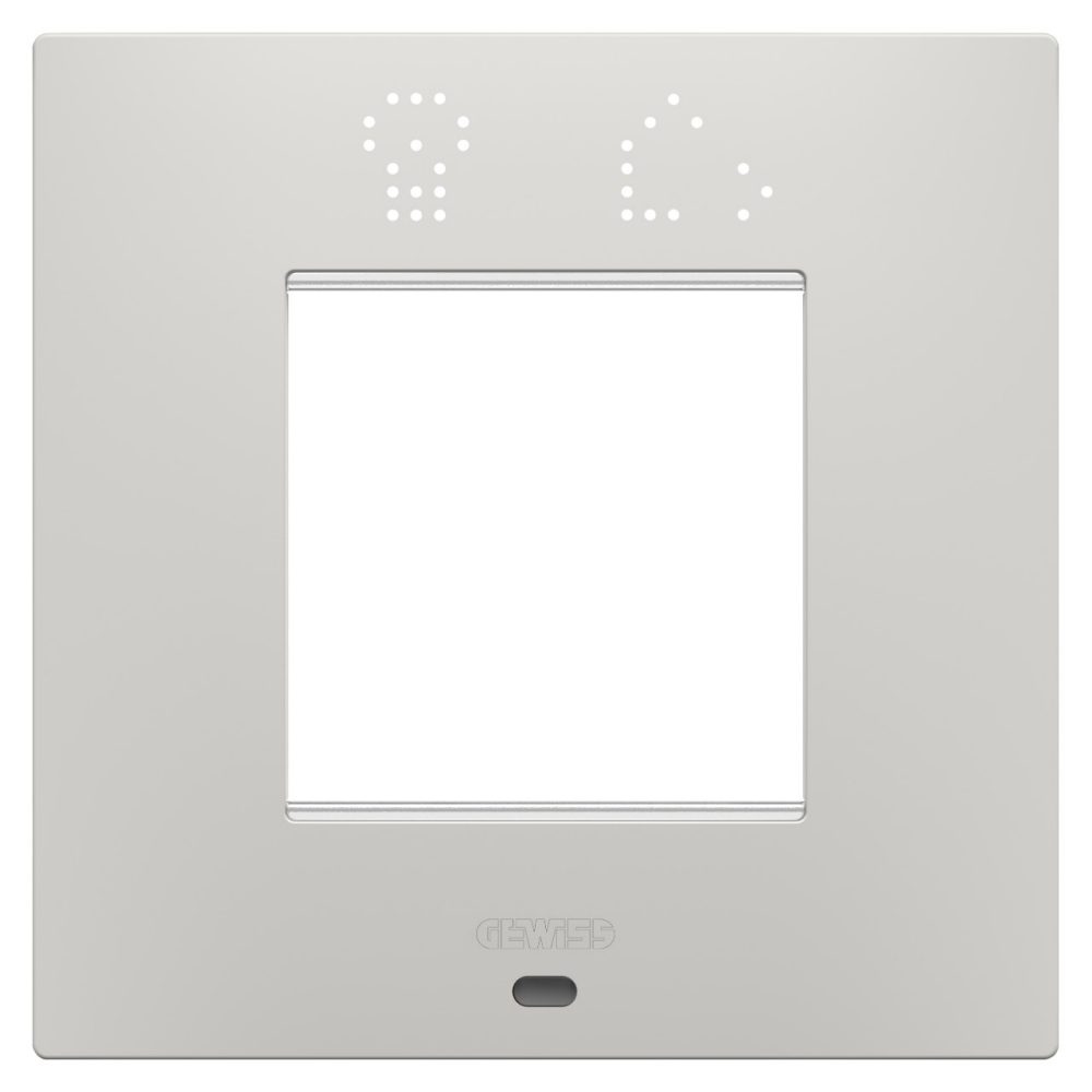 GEWISS GW16022SCY, Ego Smart International Plate in Painted Technopolymer, 2 Modules, Clay, Chorusmart