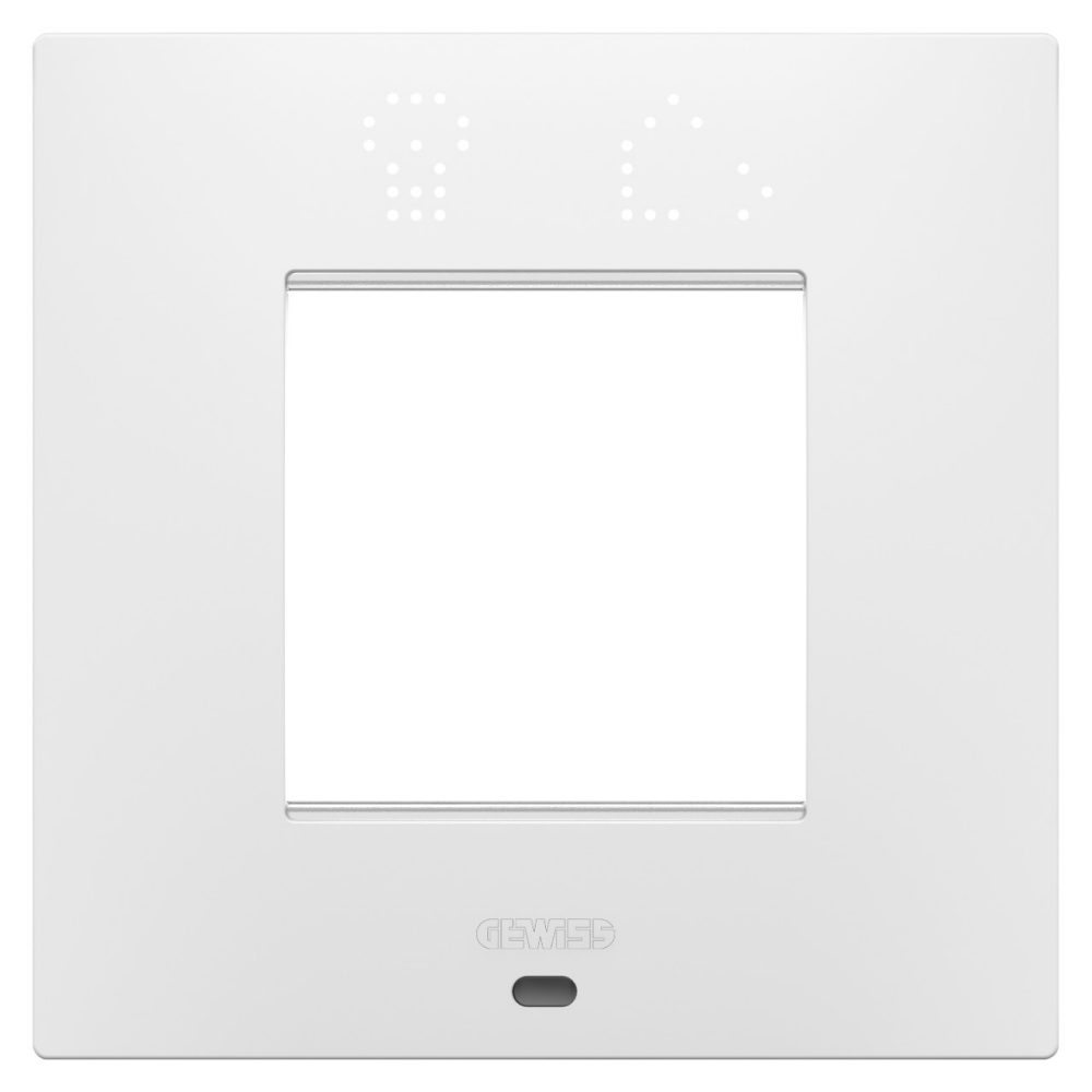 GEWISS GW16022SPW, Ramă ornament Internațională EGO smart, IN tehnopolimer vopsit, 2 module, Alb Satinat, Chorusmart