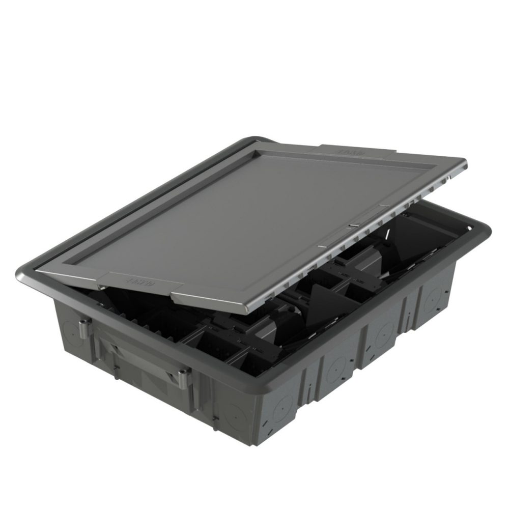 GEWISS GW24607, Underfloor Outlet Box with Hollow Cover, 32 Modules System
