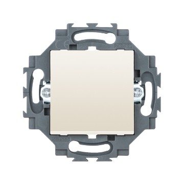 GEWISS GW35011Y, Întrerupător bidirecțional 1p 250V c.a., Borne de cablare rapidă, 10AX, Iluminabil, Neutru, Fildeș – dahlia