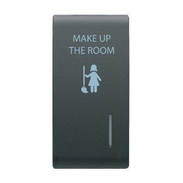 GEWISS GW12732, Buton interschimbabil, Cu difuzor, Mur, 1 modul, Satin black, Chorusmart