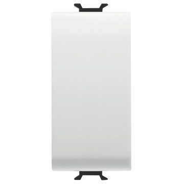 GEWISS GW10131, Push-button 1P 250V AC, NO 16A, Neutral, 1 Module, Glossy White, Chorusmart 