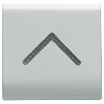 GEWISS GW10545, Buton interschimbabil, 22x22mm, Săgeată verticală, Alb lucios, Chorusmart