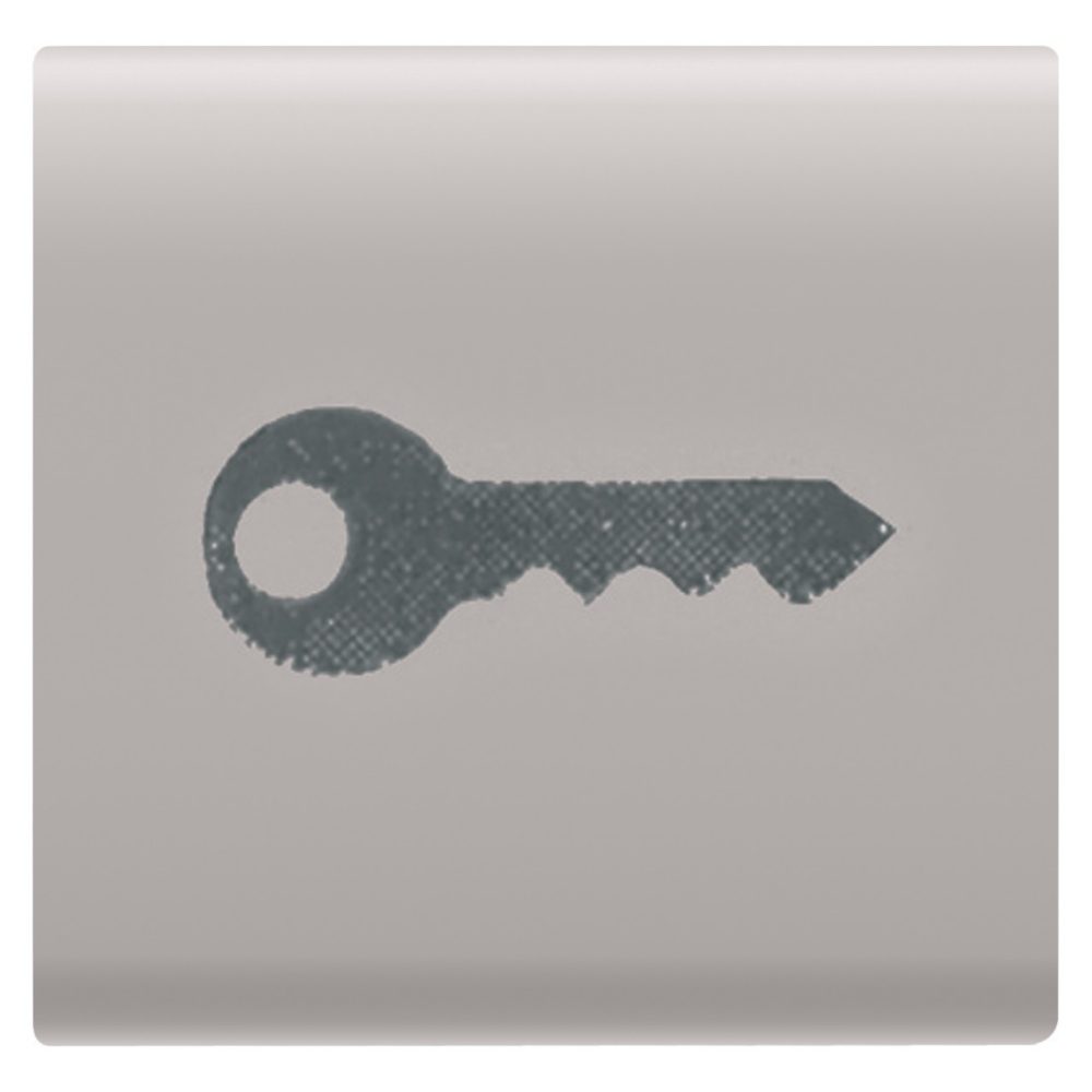 GEWISS GW13543, Interchangeable Button Key, 22x22mm, Key, Natural Satin Beige, Chorusmart 