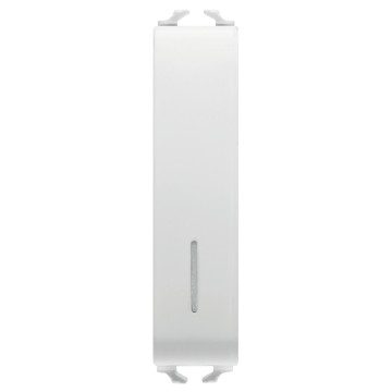 GEWISS GW15162, Push-button 1P 250V AC, NO 10A Illuminable with Diffuser, 1/2 Module, Satin White, Chorusmart 