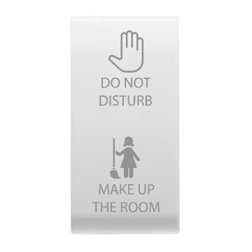 GEWISS GW15733, Interchangeable Button Key, Neutral Button, DND+MUR, 1 Module, Satin White, Chorusmart 