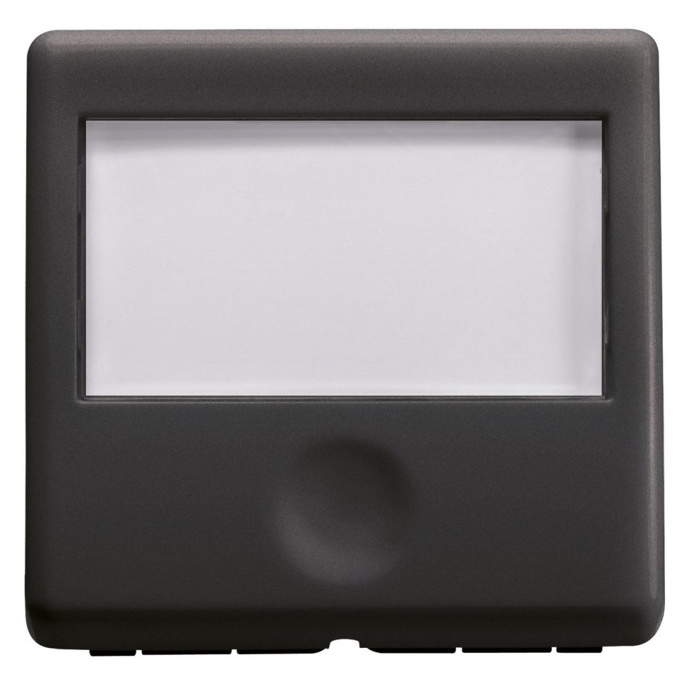 GEWISS GW21591, Buton de comandă cu plăcuță de identificare iluminată din spate 250V c.a., No 10A, 2 module, Sistem negru
