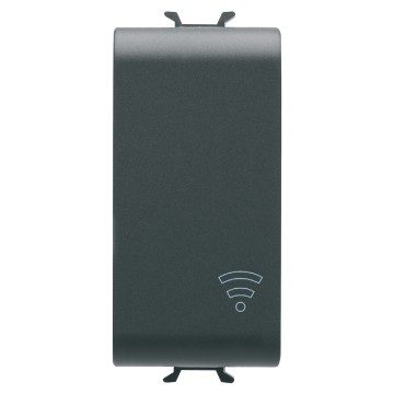 GEWISS GW12750, Blanking Module for Zigbee Devices, 1 Module, Satin Black, Chorusmart