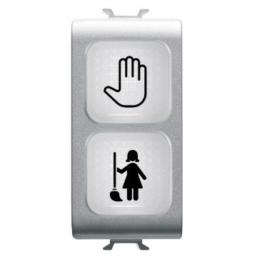 GEWISS GW14736, Lampă indicatoare dublă, Opal, Dnd+mur, 1 modul, Titan, Chorusmart