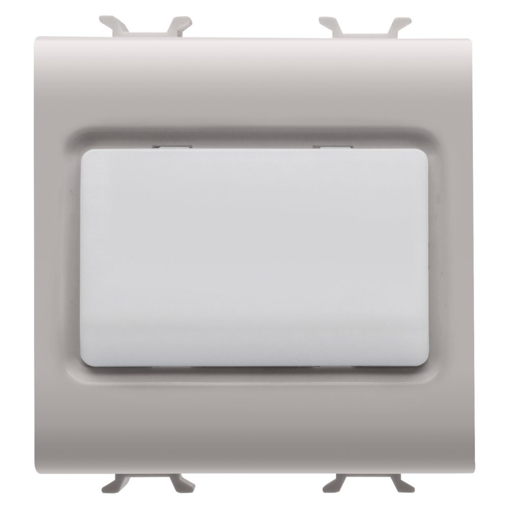 GEWISS GW13651, Stair Riser Lamp, 12V AC/DC / 230V AC 50/60Hz, Opal, 2 Modules, Natural Satin Beige, Chorusmart 