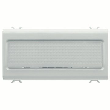 GEWISS GW10656, Lampă de urcare a scărilor, 12v c.a./c.c. / 230V c.a. 50/60  Hz, Opal, 4 module, Alb lucios, Chorusmart