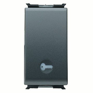 GEWISS GW30024, Buton 1p 250V c.a., No 16A iluminabil, Simbol:.cheie, 1 modul, Playbus