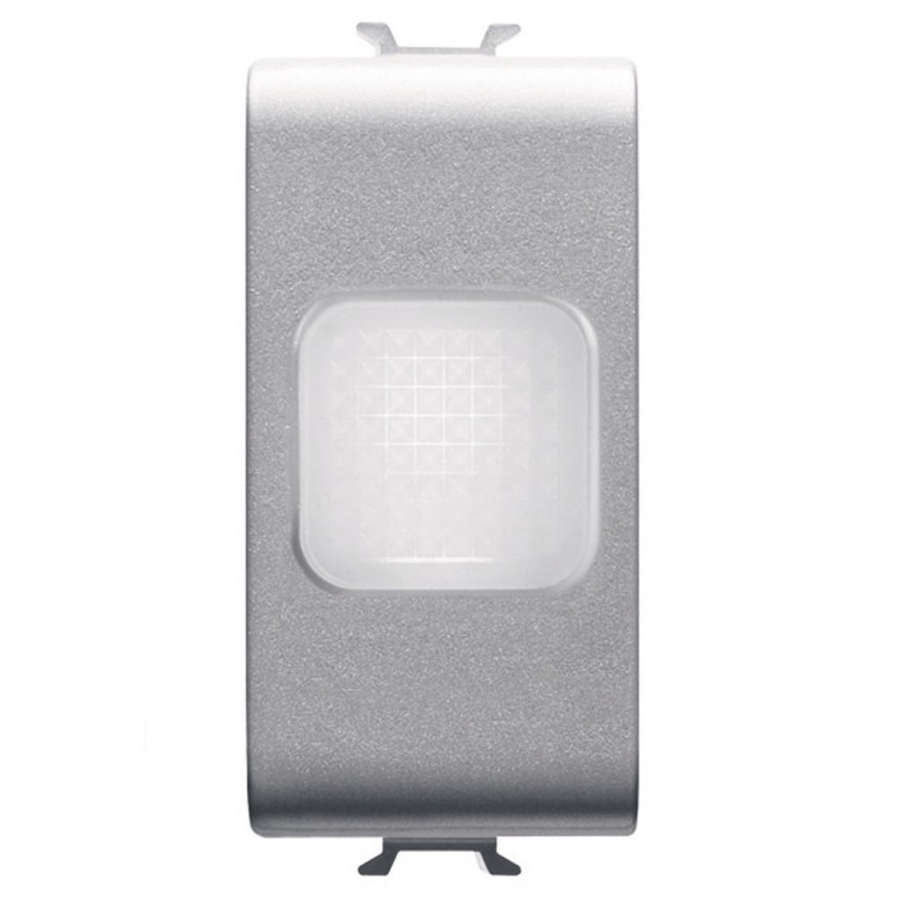 GEWISS GW14662, Anti Black-out Lamp, 230V AC 50/60Hz 1h, 1 Module, Titanium, Chorusmart 