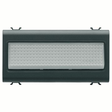 GEWISS GW12666, Lampă autonomă de urgență, 230Vac 50/60 Hz 1h, 4 module, Negru satinat, Chorusmart