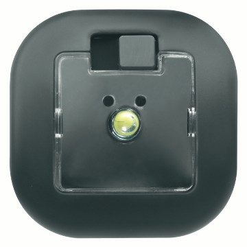 GEWISS GW12661, Extractable Anti Satin Black-out Lamp, 230V AC 50/60Hz 2h, Satin Black, Chorusmart