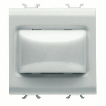 GEWISS GW10631, Lampă indicatoare proeminentă, 12v c.a./c.c. / 230V c.a. 50/60  Hz, Opal, 2 module, Alb lucios, Chorusmart