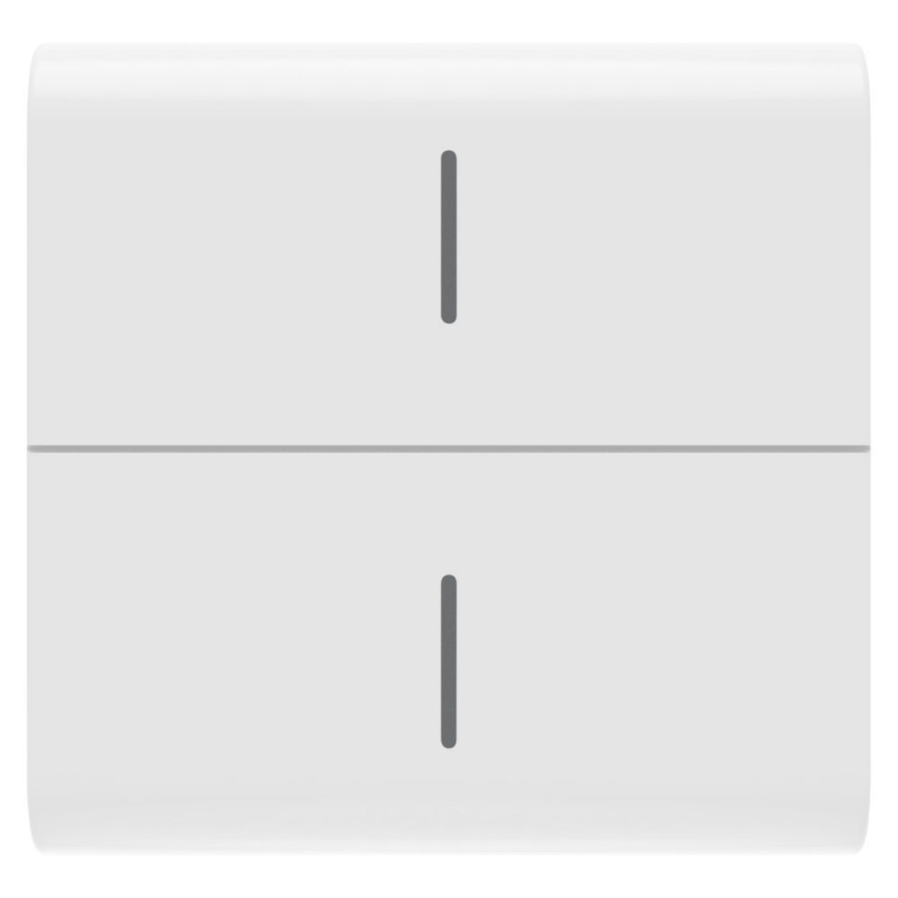 GEWISS GW10820, Replaceable Button Key for Eco Connected Push Button, 2 Modules, Glossy White, Chorusmart