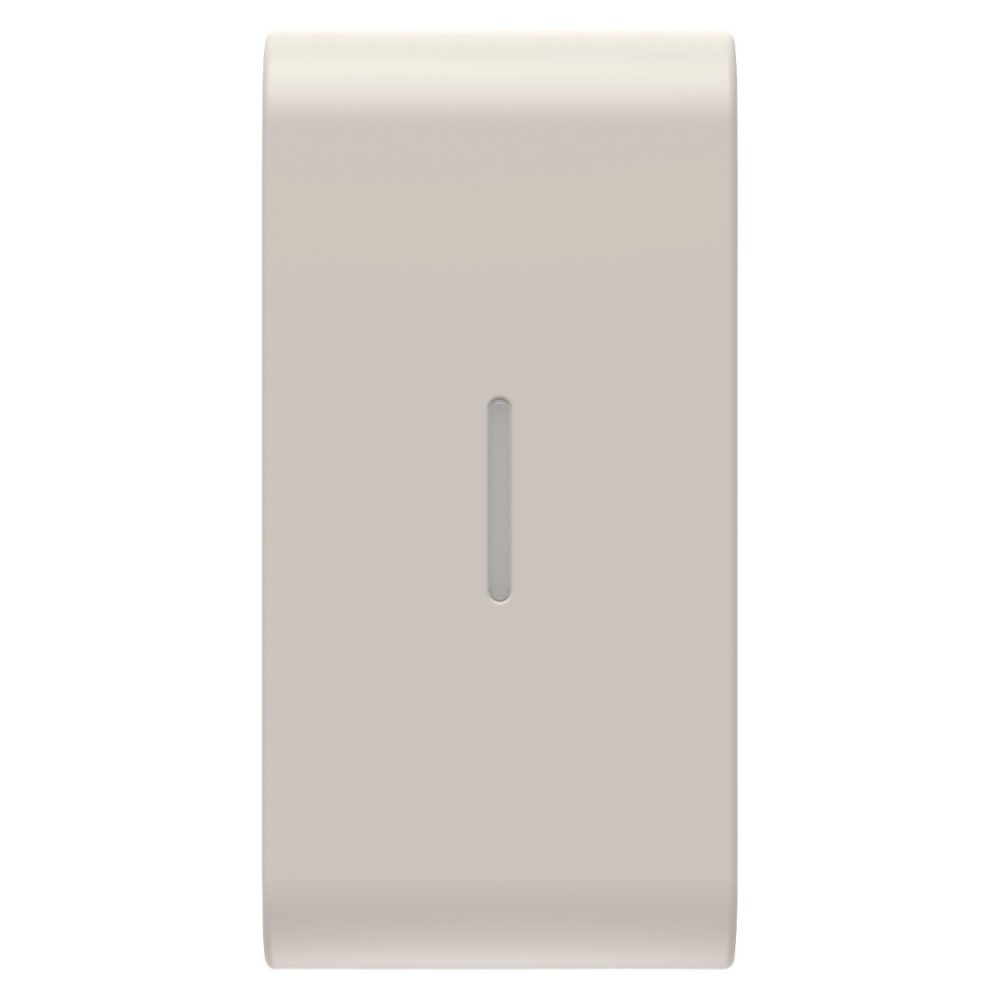 GEWISS GW13555S, Replaceable Button Key for Axial Commands with Diffuser, 1 Module, Satin Natural Beige, Chorusmart