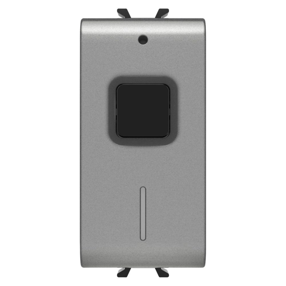 GEWISS GW14826, Dispozitiv de acționare comutator conectat cu măsurare energie, 100-240 v c.a. 50/60  Hz, No 16A (ac1)  240  v c.a., 1 modulo, Titan, Chorusmart