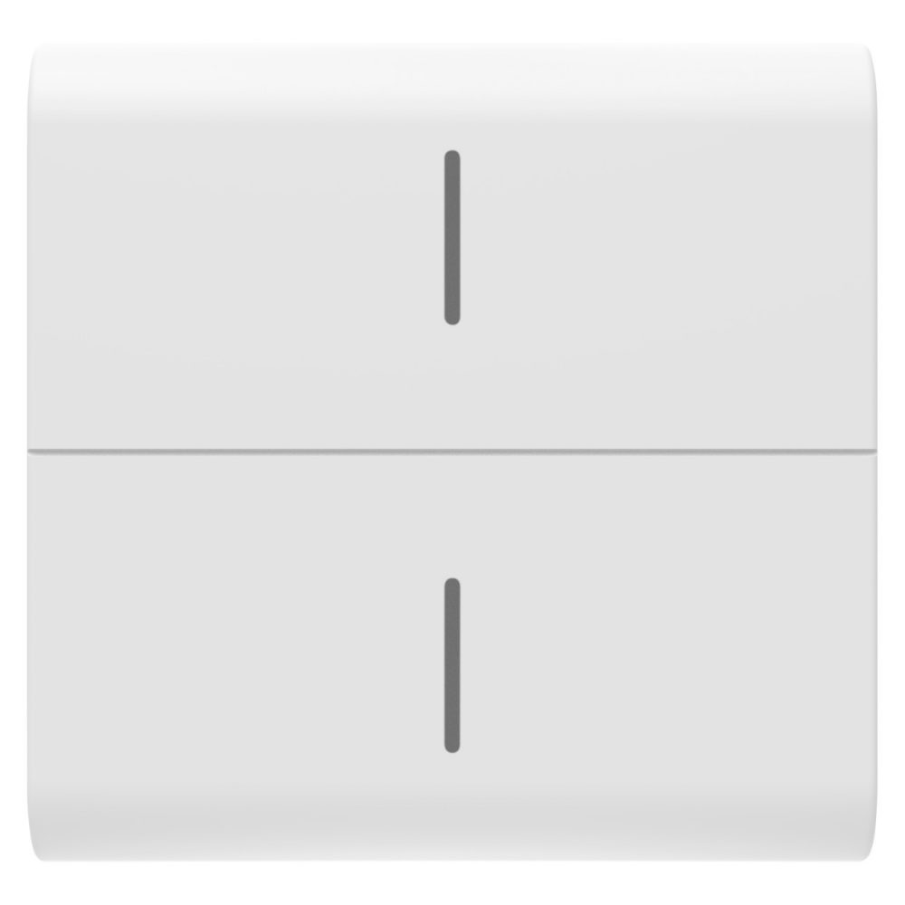 GEWISS GW15820, Replaceable Button Key for Eco Connected Push Button, 2 Modules, Satin White, Chorusmart