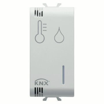 GEWISS GW15799H, Senzor de umiditate/temperatură, KNX, 1 modul, Alb satinat, Chorusmart