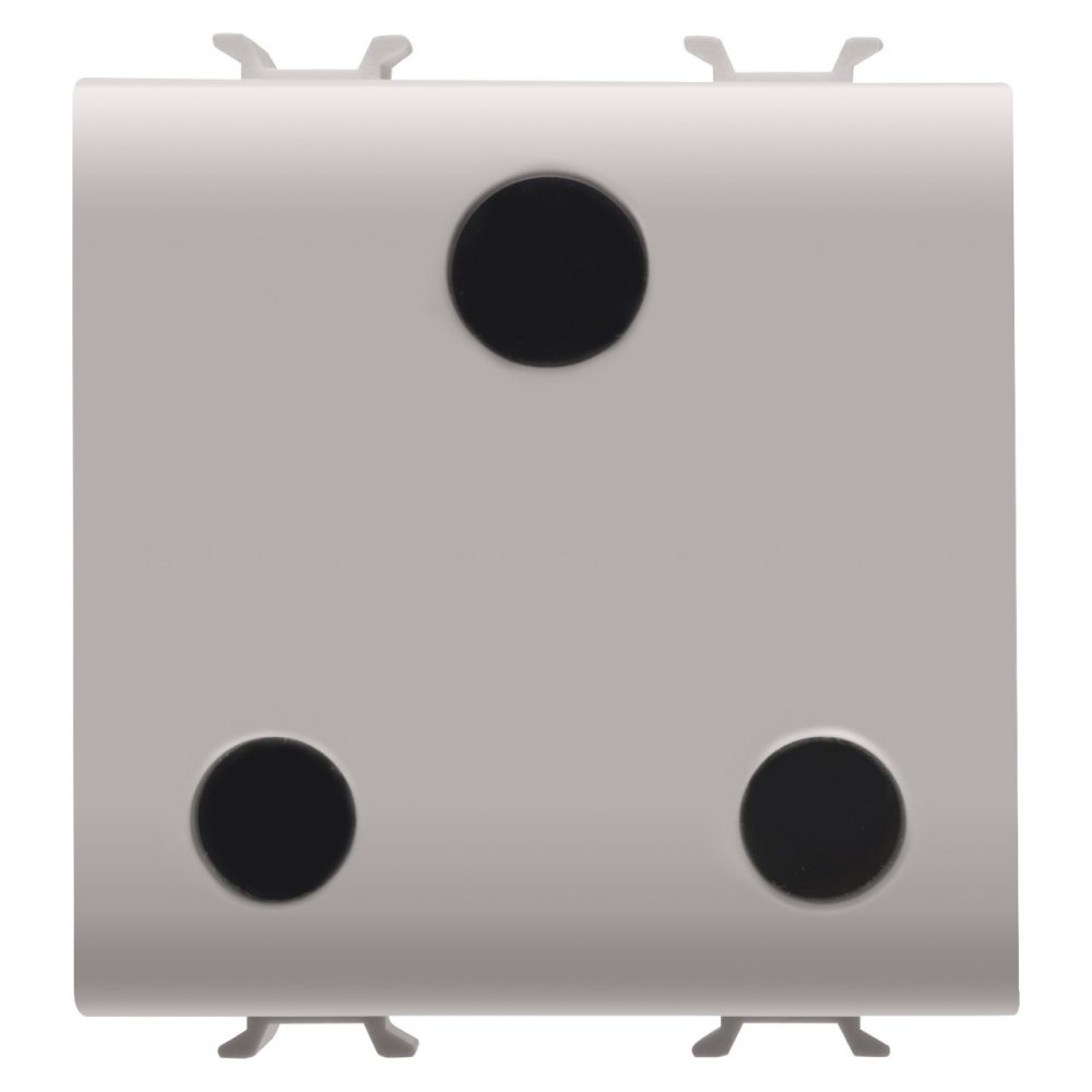 GEWISS GW13297, British Standard Socket Outlet 250V Ac, 2P+E 15A, 2 Gang, Natural Satin Beige, Chorusmart