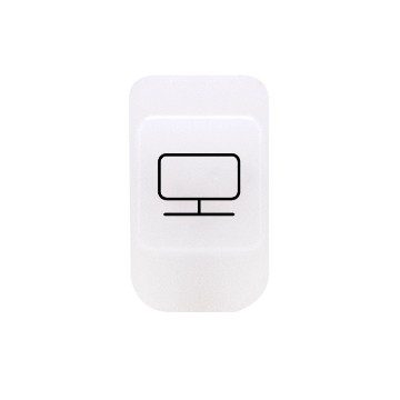 GEWISS GW10533A, Lens with Illuminable Symbol, Tv