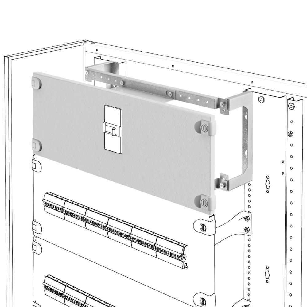 GEWISS GWD3509, KIT DE INSTALARE PENTRU MCCB'S PE PLACĂ, HORIZZONTAL, VERSIUNE FIXĂ, MSX/M160c, 850x200MM