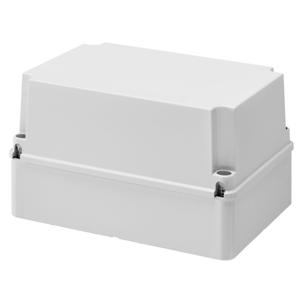GEWISS GW44259, Junction Box with Deep Screwed Lid, IP56, Internal Dimensions 300x220x180, Smooth Walls, Gwt960ºc, Grey Ral 7035