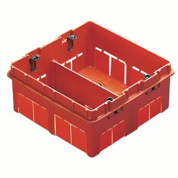 GEWISS GW24237, High Capacity Box for Domestic, Big Box, Halogen Free, 8 Gang (4+4), 131x129x53