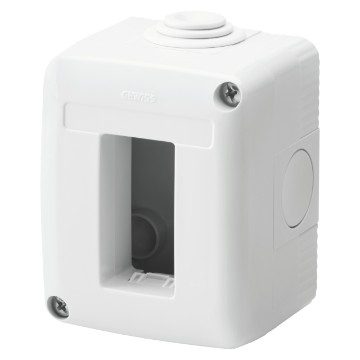 GEWISS GW27001, Protected Enclosure for System Devices, 1 Gang, Ral 7035 Grey, IP40