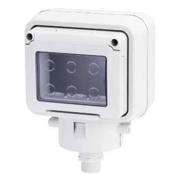 GEWISS GW27056, Watertight Enclosure for System Devices, 3 Gang, Post Head, Grey Ral 7035, IP55