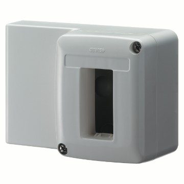 GEWISS GW27603, Self Supporting Device Box for System Device for Mini Trunking, 1 Gang, White Ral 9010