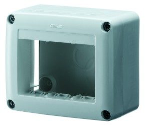 GEWISS GW27615, Self Supporting Device Box for System Device, Skirt and Framne Trunking, 3 Gang, System Range, White Ral 9010