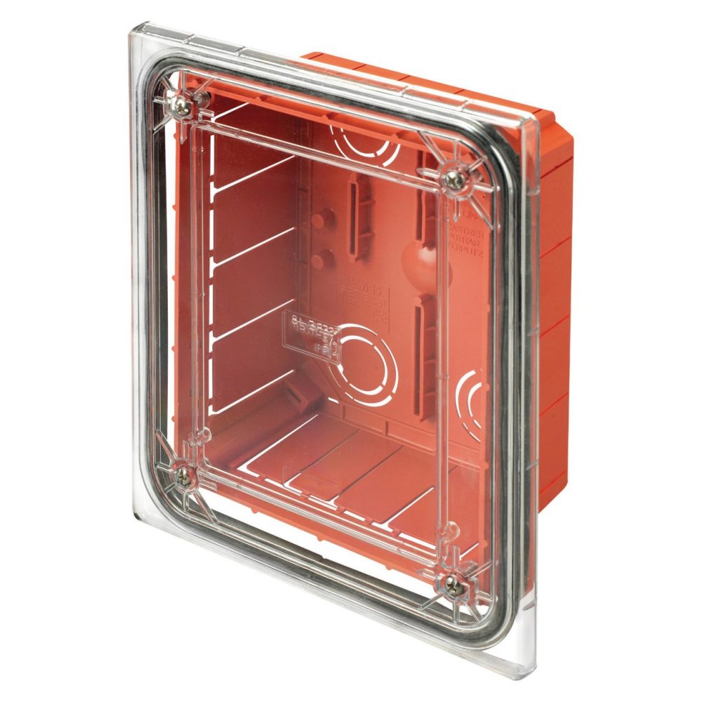 GEWISS GW48691, Cutie modulară de joncțiune și conexiune, Montare la nivel, Etanșă, Dimensiuni 138x169x70, Cu capac transparent rezistent la șocuri, IP55