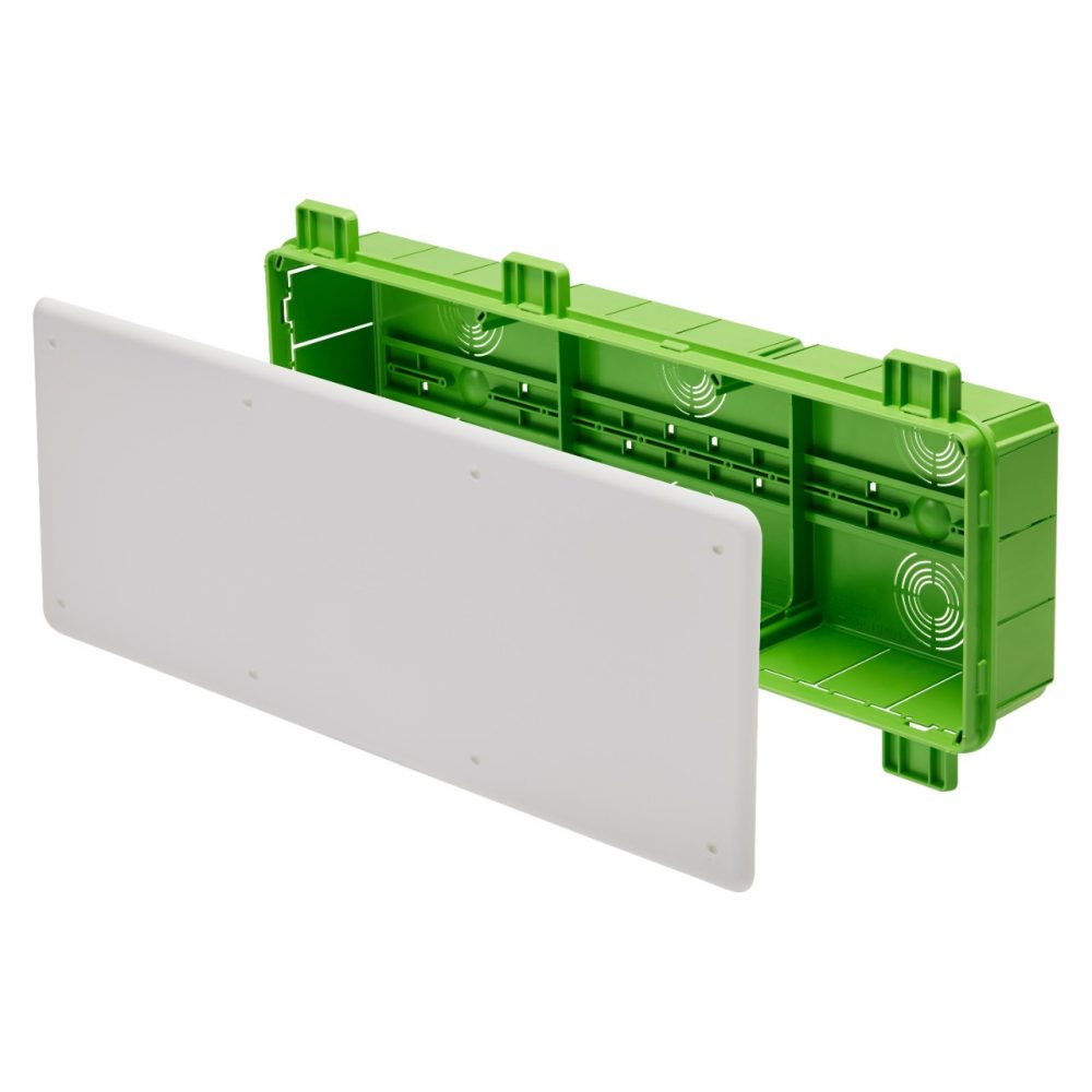 GEWISS GW48009PM, Cutie de joncțiune și racord pentru plasteboard și pereți mobili, Dimensiuni 480x160x75