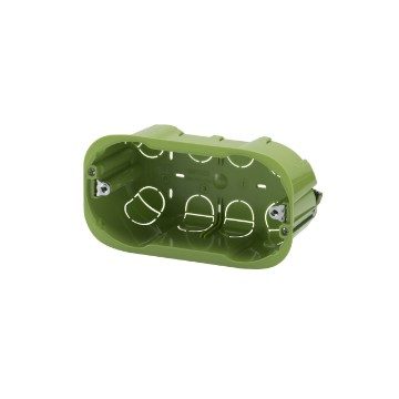 GEWISS GW24404PM, Green Wall, High Capacity Rectangular Box, 4 Gang, Dimensions 133x73x50, Halogen Free