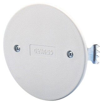 GEWISS GW24218, Round Flush Mounting Box Lid, Ø 65mm, White, with Expansion