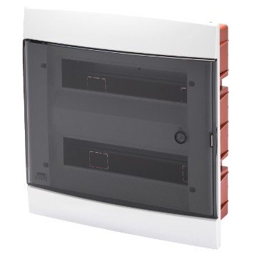 GEWISS GW40233TB, Carcasă decorativă, Montare încastrată, Pre-aranjat pentru regletele de borne ale carcasei, 330x338x28, Alb, 24 +2 (12x2) module