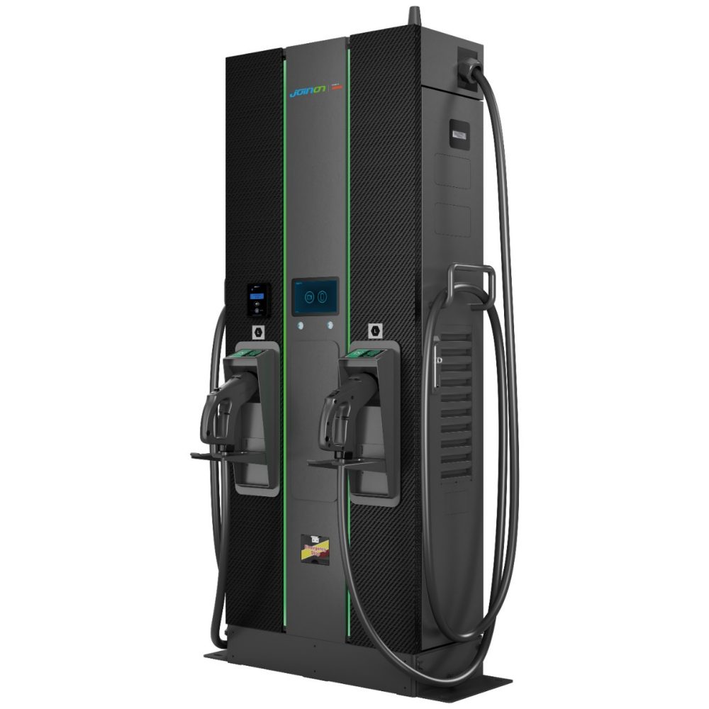 STAȚIE DE ÎNCĂRCARE EV GEWISS GWJ9123F I-FAST , CU MONTARE PE PODEA , CONTOR C.A. MID ȘI TERMINAL DE PLATĂ INTEGRAT , TIP 1xCCS2 + 1xCHA , CABLU 4m , 60 kW , Wifi+ETHERNET+4G , IP55