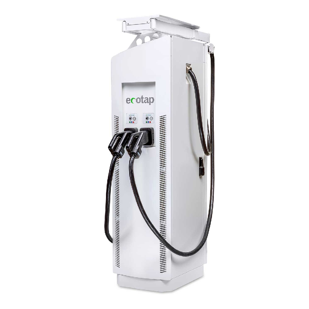 Stație de încărcare EV Ecotap DC 180 încărcare rapidă 80180002, Montare la sol, CCS2 300A, Cablu drept de 6,5 m, 180 kW