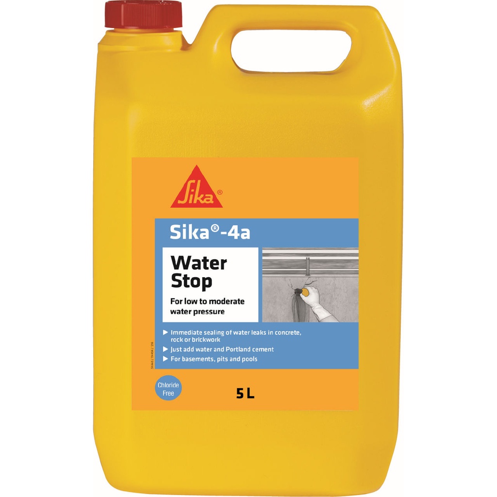 Sika-4a, Rapid Setting Cement Additive for Leaks, 5 L