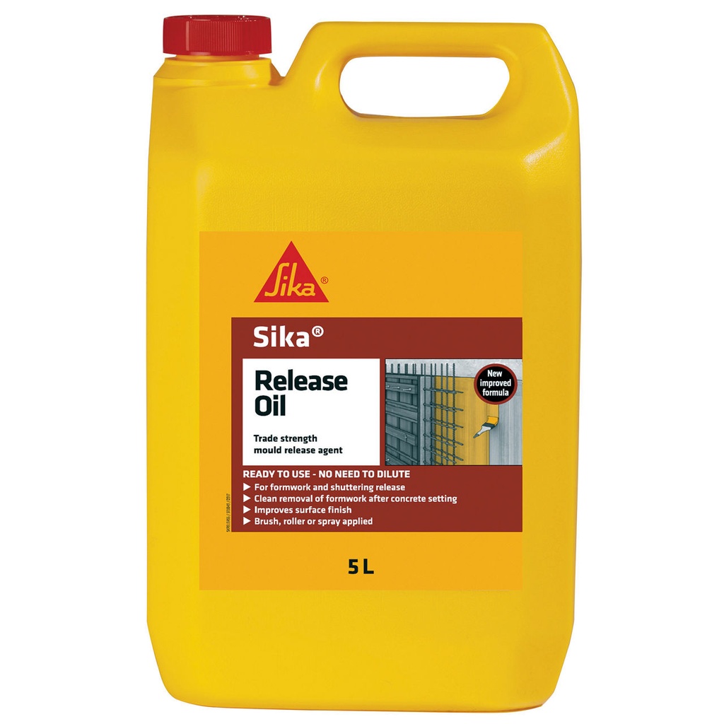 Sika Release Oil, Ready-to-Use Formwork Release Agent, 5 L 