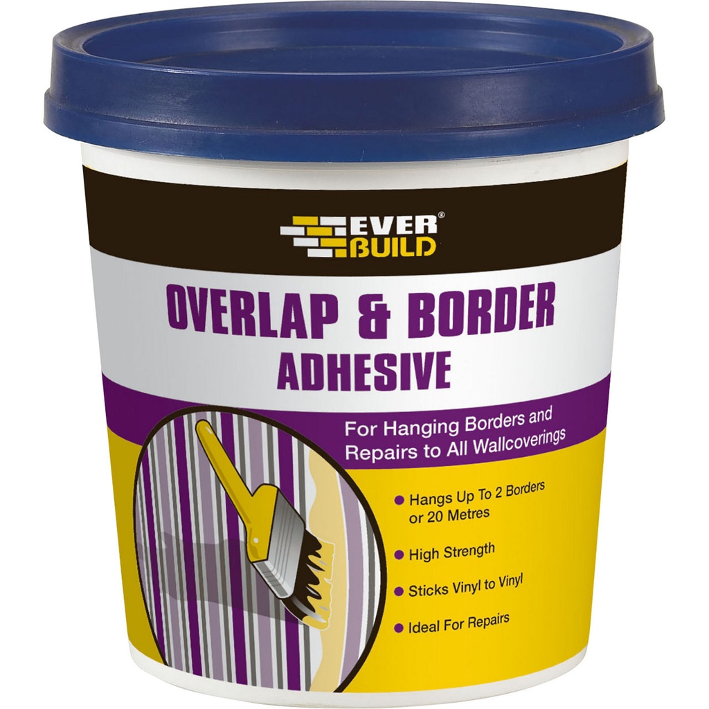 EVERBUILD Overlap & Border Adhesive, Ready-Mixed High Strength Border Adhesive, Interior, White