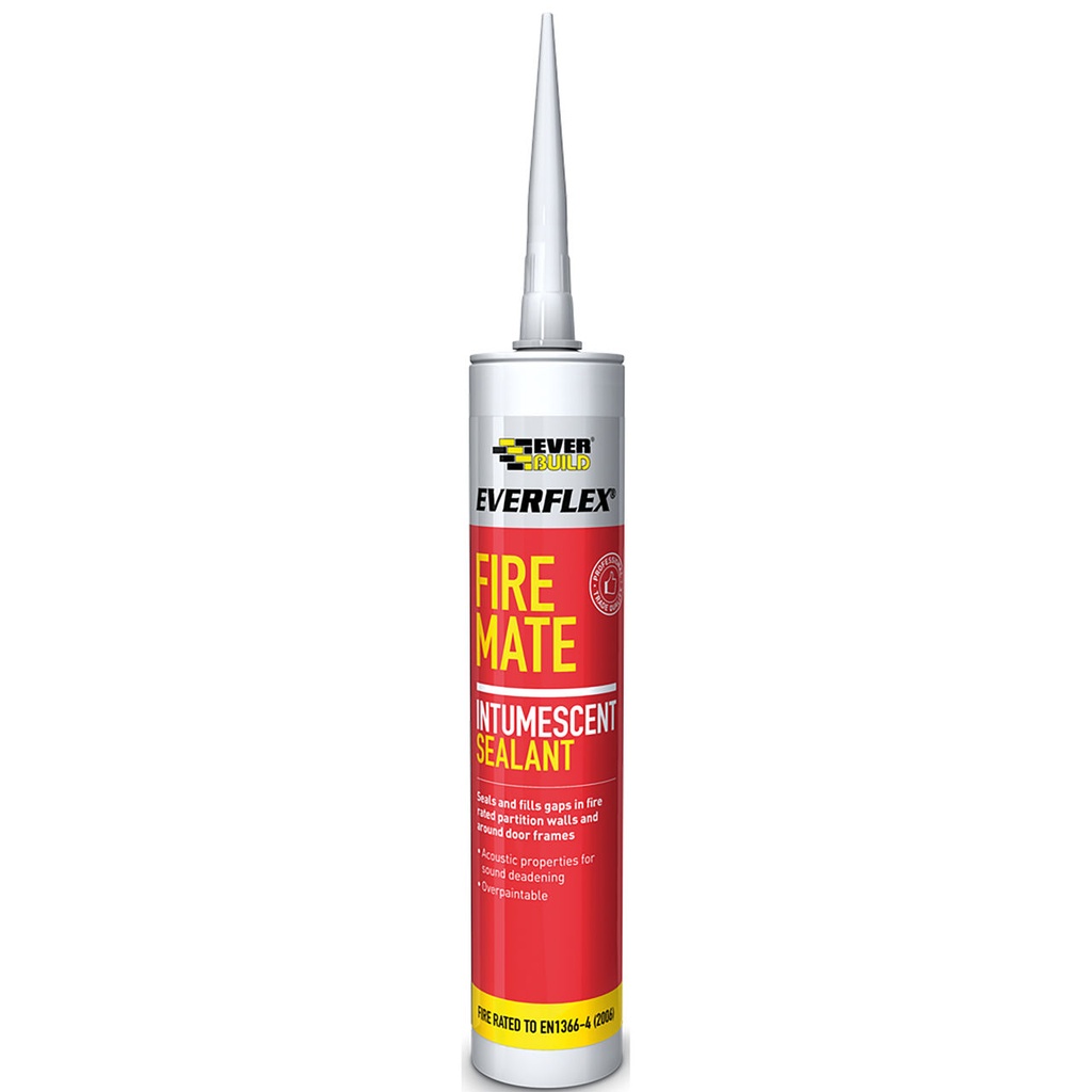 EVERBUILD Fire Mate, Intumescent Acrylic Fire & Smoke Sealant, Interior, Brown, 295 mL